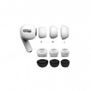 Soft Silicone Earplug - 4 броя силиконови тапи за Apple Airpods Pro (размер S) (черен) 3