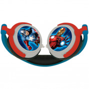 Lexibook Avengers Foldable Stereo Headphones - слушалки подходящи за деца (тъмносин-червен) 1