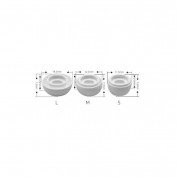 Soft Silicone Earplug 4pcs for Apple Airpods Pro (Medium) (white) 4