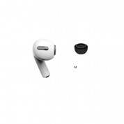 Soft Silicone Earplug 4pcs for Apple Airpods Pro (Medium) (black)