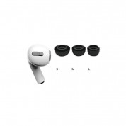Soft Silicone Earplug - 4 броя силиконови тапи за Apple Airpods Pro (размер L) (черен) 1