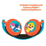 Lexibook Baby Shark Foldable Stereo Headphones with Volume Limiter (blue-red) 2