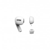 Soft Silicone Earplug 4pcs for Apple Airpods Pro (2xS, 2xL) (white) 2
