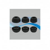 Soft Silicone Earplug 4pcs for Apple Airpods Pro (2xS, 2xM) (black) 5
