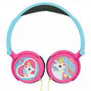 Lexibook Unicorn Foldable Stereo Headphones - слушалки подходящи за деца за мобилни устройства (светлосин) 2