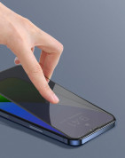 Baseus Full Screen Curved Anti-Peeping Privacy Tempered Glass (SGAPIPH54N-TG01) - стъклено защитно покритие с определен ъгъл на виждане за целия дисплей на iPhone 12 mini (2 броя) 10