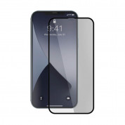 Baseus Full Screen Curved Tempered Glass (SGAPIPH61P-KA01) - стъклено защитно покритие за целия дисплей на iPhone 12, iPhone 12 Pro (прозрачен-черен) (2 броя)