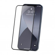Baseus Full Screen Curved Soft Edge Tempered Glass (SGAPIPH54N-PE01) - стъклено защитно покритие за целия дисплей на iPhone 12 mini (прозрачен-черен) (2 броя)