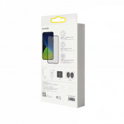 Baseus Full Screen Curved Frosted Tempered Glass (SGAPIPH54N-KM01) - матирано стъклено защитно покритие за целия дисплей на iPhone 12 mini (черен-матиран) (2 броя) 3