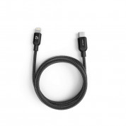 Adam Elements PeAk II Lightning to USB-C Cable - MFI сертифициран USB-C към Lightning кабел за Apple устройства с Lightning порт (120 см) (черен)  2