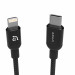 Adam Elements PeAk II Lightning to USB-C Cable - MFI сертифициран USB-C към Lightning кабел за Apple устройства с Lightning порт (120 см) (черен)  2