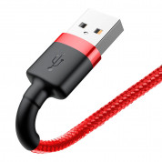 Baseus Cafule USB Lightning Cable (CALKLF-C09) - Lightning USB кабел за Apple устройства с Lightning порт (200 см) (червен) 2