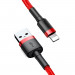 Baseus Cafule USB Lightning Cable (CALKLF-C09) - Lightning USB кабел за Apple устройства с Lightning порт (200 см) (червен) 2