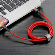 Baseus Cafule USB Lightning Cable (CALKLF-C09) - Lightning USB кабел за Apple устройства с Lightning порт (200 см) (червен) 5