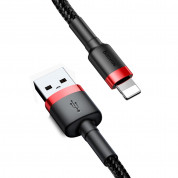 Baseus Cafule USB Lightning Cable (CALKLF-B19) for Apple devices with Lightning connector (100 cm) (black-red) 4