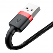 Baseus Cafule USB Lightning Cable (CALKLF-B19) - Lightning USB кабел за Apple устройства с Lightning порт (100 см) (черен-червен) 2