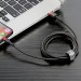 Baseus Cafule USB Lightning Cable (CALKLF-B19) - Lightning USB кабел за Apple устройства с Lightning порт (100 см) (черен-червен) 4