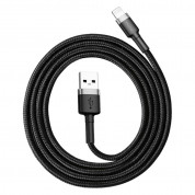 Baseus Cafule USB Lightning Cable (CALKLF-BG1) - Lightning USB кабел за Apple устройства с Lightning порт (100 см) (черен-сив) 4