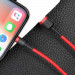 Baseus Cafule USB Lightning Cable (CALKLF-R09) - Lightning USB кабел за Apple устройства с Lightning порт (300 см) (червен) 7