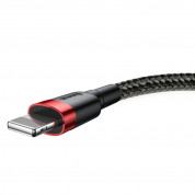 Baseus Cafule USB Lightning Cable (CALKLF-R91) - Lightning USB кабел за Apple устройства с Lightning порт (300 см) (черен-червен) 2