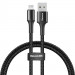 Baseus Halo USB Lightning Cable (CALGH-B01) - Lightning USB кабел за Apple устройства с Lightning порт (100 см) (черен) 1