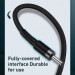 Baseus Cafule USB-A 3.0 Male to DC 3.5 mm USB Cable - USB кабел към 3.5 мм с въжена оплетка (100 см) (тъмносив) 2