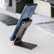 4smarts Universal Desk Stand FOLD for Smartphones and Tablets - сгъваема алуминиева поставка за смартфони и таблети до 13 инча (сив) 3