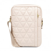 Guess Quilted Tablet Bag 10 - дизайнерска чанта с презрамка таблети до 10 инча (розово злато) 2