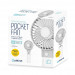 Platinet Rechargeable Pocket Fan - настолен вентилатор с презареждаема батерия (бял)  3
