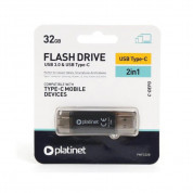 Platinet Pendrive USB-C 3.0 32GB - флаш памет с USB-C порт 32GB (черен) 2