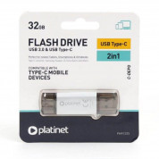 Platinet Pendrive USB-C 3.0 32GB - флаш памет с USB-C порт 32GB (сребрист) 2