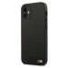 BMW M Collection PU Carbon Leather Hard Case - кожен кейс за iPhone 12 mini (черен) 2