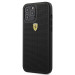 Ferrari On Track Perforated Leather Hard Case - кожен кейс за iPhone 12 Pro Max (черен) 1