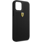 Ferrari On Track Perforated Leather Hard Case - кожен кейс за iPhone 12, iPhone 12 Pro (черен) 5