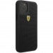 Ferrari On Track Perforated Leather Hard Case - кожен кейс за iPhone 12, iPhone 12 Pro (черен) 3