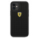 Ferrari On Track Perforated Leather Hard Case - кожен кейс за iPhone 12 mini (черен) 3