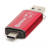 Platinet Pendrive USB-C 3.0 32GB - флаш памет с USB-C порт 32GB (червен)