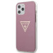 Guess Metallic Case - дизайнерски кейс с висока защита за iPhone 12 Pro Max (розов) 2