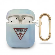 Guess Airpods Silicone Case Tie & Dye No.2 (blue)