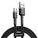 Baseus Cafule USB microUSB Cable (CAMKLF-CG1) - microUSB кабел за мобилни устройства с microUSB порт (200 см) (черен-сив) 1