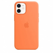 Apple iPhone Silicone Case with MagSafe - оригинален силиконов кейс за iPhone 12 mini с MagSafe (оранжев) 1