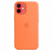 Apple iPhone Silicone Case with MagSafe - оригинален силиконов кейс за iPhone 12 mini с MagSafe (оранжев) 2