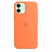 Apple iPhone Silicone Case with MagSafe - оригинален силиконов кейс за iPhone 12 mini с MagSafe (оранжев) 3