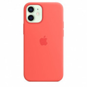 Apple iPhone Silicone Case with MagSafe - оригинален силиконов кейс за iPhone 12 mini с MagSafe (розов) 3