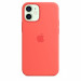 Apple iPhone Silicone Case with MagSafe - оригинален силиконов кейс за iPhone 12 mini с MagSafe (розов) 4