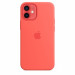 Apple iPhone Silicone Case with MagSafe - оригинален силиконов кейс за iPhone 12 mini с MagSafe (розов) 3