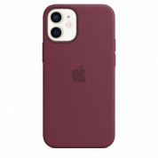 Apple iPhone Silicone Case with MagSafe - оригинален силиконов кейс за iPhone 12 mini с MagSafe (лилав) 1