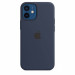 Apple iPhone Silicone Case with MagSafe - оригинален силиконов кейс за iPhone 12 mini с MagSafe (тъмносин) 5
