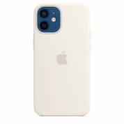 Apple iPhone Silicone Case with MagSafe - оригинален силиконов кейс за iPhone 12 mini с MagSafe (бял) 4