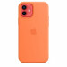 Apple iPhone Silicone Case with MagSafe - оригинален силиконов кейс за iPhone 12, iPhone 12 Pro с MagSafe (оранжев) 7